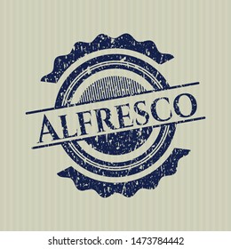 Blue Alfresco distress with rubber seal texture