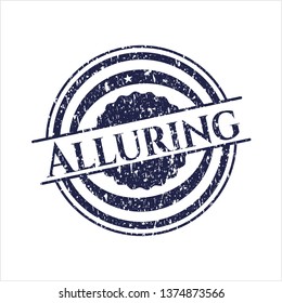 Blue Alluring distressed rubber grunge texture seal
