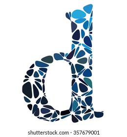 Blue Alphabet Cell Style, Creative Design Templates