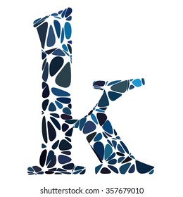 Blue Alphabet Cell Style, Creative Design Templates