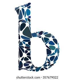 Blue Alphabet Cell Style, Creative Design Templates