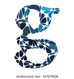Blue Alphabet Cell Style, Creative Design Templates