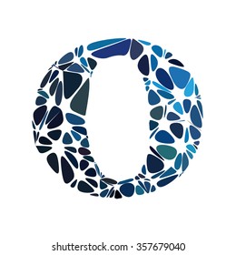 Blue Alphabet Cell Style, Creative Design Templates