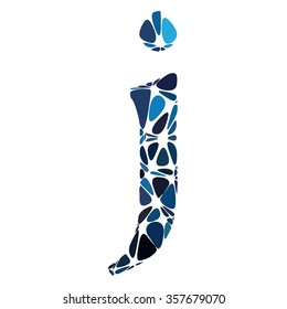 Blue Alphabet Cell Style, Creative Design Templates