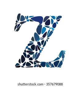 Blue Alphabet Cell Style, Creative Design Templates