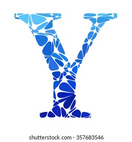 Blue Alphabet Cell Style, Creative Design Templates