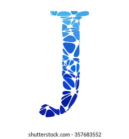 Blue Alphabet Cell Style, Creative Design Templates