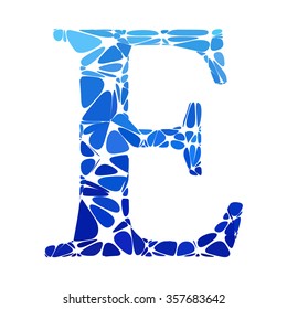 Blue Alphabet Cell Style, Creative Design Templates