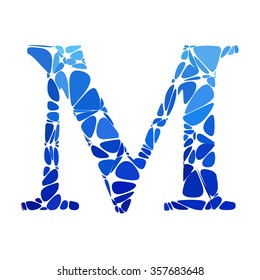 Blue Alphabet Cell Style, Creative Design Templates