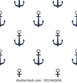 blue anchor on white background 