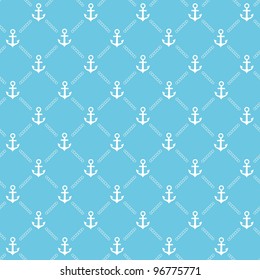 Blue anchor pattern