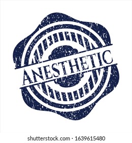 Blue Anesthetic rubber grunge seal