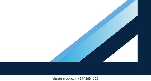 Blue angle arrow overlap vector background on white space for text and message artwork design