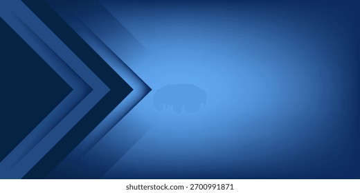 Blue angle arrow overlap vector background on space for text and message artwork design