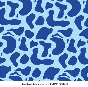 blue animal abstract pattern vector