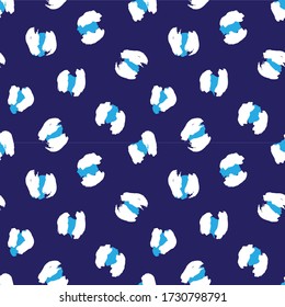 Blue Animal Leopard Seamless Pattern Background for fashion textiles, graphics and crafts