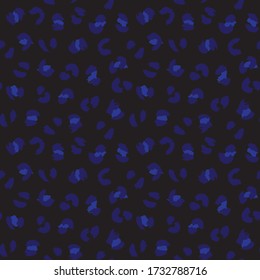 Fondo del patrón de leopardo de los animales azules para textiles de moda, gráficos y artesanías