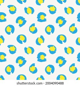 Blue Animal Leopard Seamless Pattern Background for fashion textiles, graphics and crafts