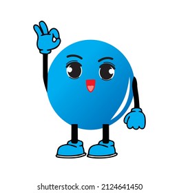 inspiración de diseño vectorial de animación azul