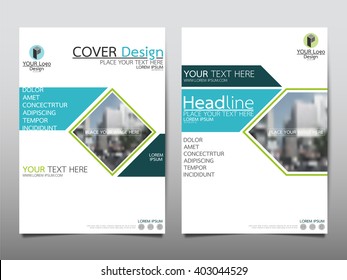 Green Square Technology Annual Report Brochure Stock Vector (Royalty ...