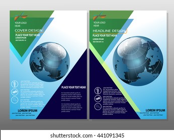 Blue annual report brochure,Modern  flyer design template illustration vector, Leaflet cover presentation abstract  background,Headline baackground, layout in A4 size