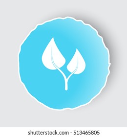 Blue app button with Medical Herbs icon on white.