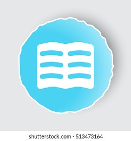 Blue app button with Text icon on white.