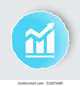 Blue app button with Trend icon on white.