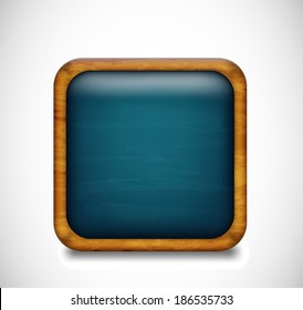 Blue app icon. Vector illustration