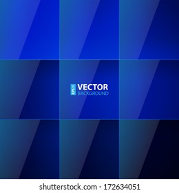 Blue aqua shining squares abstract background. RGB EPS 10 vector illustration