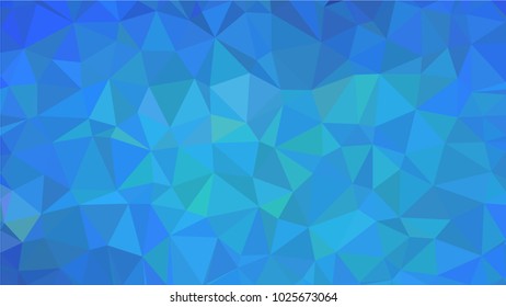 Blue Aquamarin Polygonal Mosaic Background, Creative Design Templates.