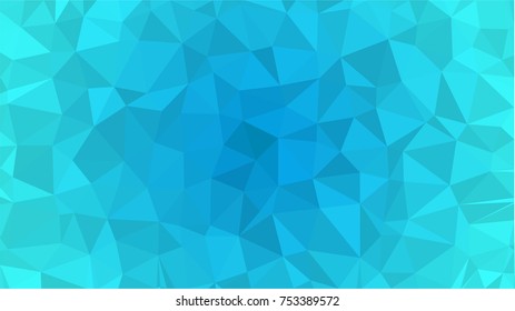 Blue Aquamarin Polygonal Mosaic Background, Creative Design Templates.