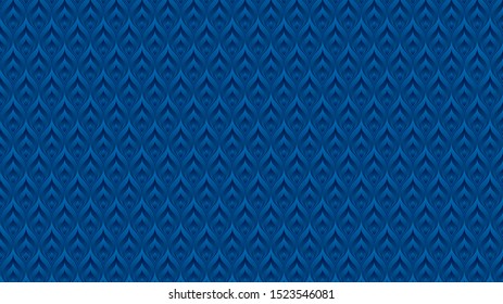 Blue arabic style background. Vector pattern with copy space for business presentation or web design. Wide screen 4K HD 16x9