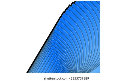 Blue arch pattern design vector 