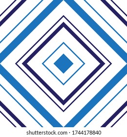 Blue Argyle diagonal striped seamless pattern background suitable for fashion textiles, graphics