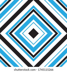 Blue Argyle diagonal striped seamless pattern background suitable for fashion textiles, graphics