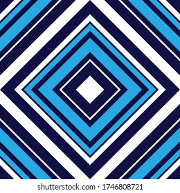 Blue Argyle diagonal striped seamless pattern background suitable for fashion textiles, graphics