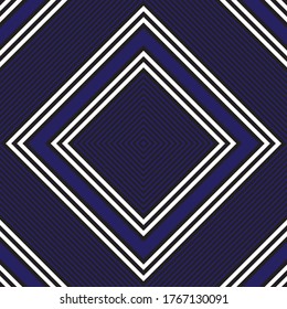 Blue Argyle diagonal striped seamless pattern background suitable for fashion textiles, graphics