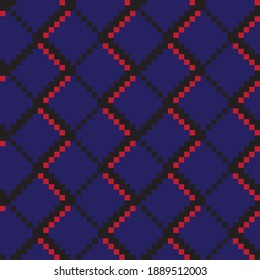 Blue Argyle, diamond shape seamless pattern background suitable for fashion textile, knitwear, graphics