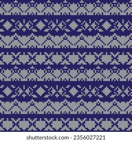 Blue Argyle Fair isle diseño de patrones sin fisuras para ropa de cama, textiles de moda, gráficos