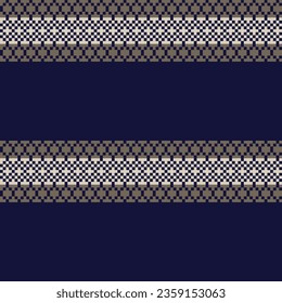 Blue Argyle fair isle seamless pattern design for knitwear, fashion textile, graphics