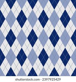 Blue argyle pattern background use for background design, print, social networks, packaging, textile, web, cover, banner and etc.