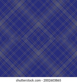 Blue Argyle Plaid Tartan textured Seamless pattern design for fashion textiles and graphics