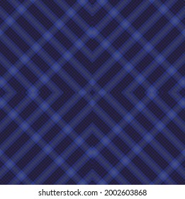 Blue Argyle Plaid Tartan textured Seamless pattern design for fashion textiles and graphics