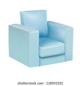 Blue armchair