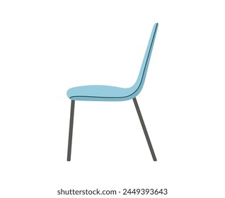 Blue armchair scandinavian isolated on white backgroundFor the interiors of rooms. Vector flat style