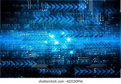 blue arrow abstract light hi speed internet technology background illustration, Background conceptual image of digital. eye scan virus computer. motion move graphic. vector