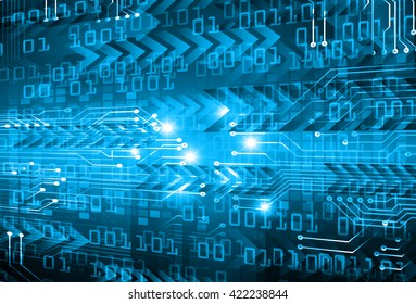 blue arrow abstract light hi speed internet technology background illustration, Background conceptual image of digital. eye scan virus computer. motion move graphic. vector