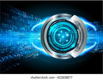 blue arrow abstract light hi speed internet technology background illustration, Background conceptual image of digital. eye scan virus computer. motion move graphic. vector