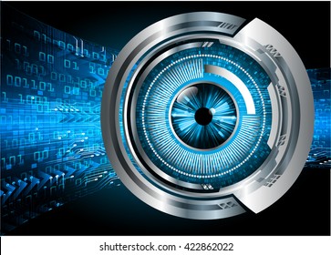 blue arrow abstract light hi speed internet technology background illustration, Background conceptual image of digital. eye scan virus computer. motion move graphic. vector